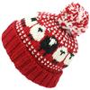 LOUDelephant Chunky Lana Berretto Lavorato a Maglia con PON PON Cappello con Pecora Design