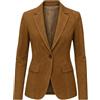 AAOutfitz Giacca blazer da donna in pelle scamosciata | Giacca in vera pelle scamosciata da donna