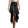 Generico Gonna Midi Estiva da Donna Asimmetrica in con Cintura A Nappina Satin di Jeans Lunga Gonne Boho Tulle Plisse Eleganti Abito Bianco Lungo Vestito Estivo Elegante Lunghe Estive Leggere
