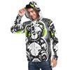 sanluoli Felpa da uomo con cappuccio e zip Rage Bear Cool Graffiti | Felpa con cappuccio da uomo con cerniera, felpa con cappuccio e cerniera, ideale come regalo per adulti