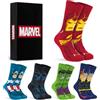 Get Trend Marvel Spiderman | Star Wars | Lord of the Rings | Calzini Uomo | 5 Paia Calzini Cotone Elasticizzato, Design Assortiti, Morbidi e Traspiranti, Idee Regalo per Adulti e Ragazzo