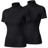 JADEA (2 Pezzi Dolcevita Cashmere Mezza Manica Donna - Modal e Cashmere - Offerta da 2 Pezzi