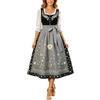 Generisch Dirndl da donna, abito tradizionale bavarese con fiocco, costume tradizionale bavarese con fiocco, costume tradizionale bavarese da bambina, vestito da damigella d'onore, costume