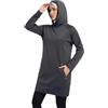nadamuSun Felpa con Cappuccio Islamica Donna, Sportiva a Maniche Lunghe, Primavera Autunno