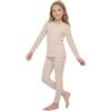 Ruisita Set composto da maglia e leggings in cotone a maniche lunghe per bambini