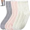 Cutiolly Calzini Invernali Donna,3 Paia Calze Caldi Pelosi Morbido,Natalizi Regalo per Signore,Calzini Termici Donna Invernali,Calzini Natale,Soffici Pantofola Calzettoni Caldi