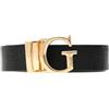 GUESS cintura Ella Logo Adjustable And Reversible Pant Belt W85 Black Logo/Beige Logo nero accorciabile reversibile