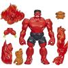 Hasbro Marvel MixMashers, Hulk Rosso, Action Figure Deluxe e Accessori degli Avengers Personalizzabili da combinare e Abbinare, dai 4 Anni in su