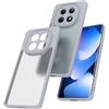 Nevecover Opaca Cover per Xiaomi Redmi Note 15 4G/5G, Traslucida Posteriore Sottile Antiurto Protettiva Case,Grigio