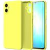 Nevecover Cover per Samsung Galaxy A06 con Vetro Temperato,Giallo