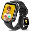 Sanorum Smartwatch Bambini con GPS, Videochiamate, SOS, Regalo, Nero | 4G Orologio Bambini Chat Vocale, Modalità Scuola, Sveglia Contapassi Impermeabile IP68 Sonno per Ragazzi Ragazze