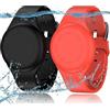 R-fun Braccialetti Impermeabili per Bambini, Compatibili con Apple Air Tag Tracker con Silicone Morbido, Custodia Anti-smarrimento per Bambini,Nero/Rosso
