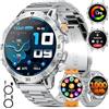 SUNKTA Smartwatch Uomo, 1000mAh/1.7" Smartwatch Militare Uomo Fitness con Chiamate Bluetooth Orologio Intelligente 120+ Modalità Sportive/Cardiofrequenzimetro/SpO2/IP68 Resistente all'acqua