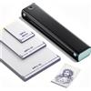 Phomemo M08F Stampante Stencil Tattoo con 150 Fogli Trasferimento | Stampante per Tatuaggi per Principianti e Artisti, Stencil Machine per i Formati A4, A5 e una Larghezza di 80 mm, Nero Verde