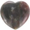 PATIKIL Cristallo Naturale A Forma Di Cuore 1,2 Pollici Grigio Verde | Pietra Di Cristallo Mini Levigata, Pietre Anti Ansia Incise, Per Donne Meditazione Regali
