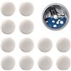 Cerioll Palline in Lana per Asciugatrice, Palle Per Bucato, Set di 12 Pezzi Palline di Lana per Asciugatrice, Palline per Asciugatrice, Riutilizzabili Lana Palle Per Asciugatrice, Ridurre Tempo di Asciugatura