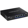 Trendnet TEG-S750 switch di rete 10G Ethernet [100/1000/10000] Nero (5-PORT 10G