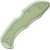 Flytanium G-10 Scales - Spyderco Delica - Natural Jade