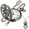Tiong Orologio da tasca da uomo Orologio classico vintage con pendentea mio figlio Orologio da regalo per padre madre figlio Orologio con collana con catena
