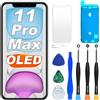 Digi4U Display OLED di ricambio per iPhone 11 Pro Max, schermo da 6,5 | 60Hz FHD COF, True Tone, design sottile e leggero, funzione touch fluida e dissipazione del calore ottimizzata