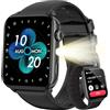Blackview Smartwatch Uomo Donna, Effettua e Rispondi alle Chiamate,1,91'' Orologio Intelligente 100+ Modalità Sportive/Sonno/Cardiofrequenzimetro/SpO2/ Torcia per Android IOS