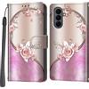 Salanheo Cover per Samsung Galaxy S26 FE, Rosa rosa | Portacarte, Chiusura Magnetica, Flip Case, Antiurto Custodia, Funzione Stand