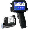 Phezer Mini stampante a getto d'inchiostro portatile PC12-H da 12,7 mm per superficie piana e curva, con touch screen, cartuccia d'inchiostro PS127 ad asciugatura rapida, per etichetta/data/codice a