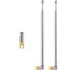 CHUNCHEN 2 Pezzi Antenna Radio FM AM Telescopica 4 Sezioni 41.8CM/16.46Pollici Antenna Telescopica Portatile di Ricambio per Radio per TV Radio AM FM Ricevitore Stereo