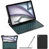 CACOE Cover per tastiera per iPad Air 11 M4 2026/M3 2025/M2 2024, colore: Nero