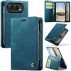 Cracedily Cover per iPhone Duo Case, Libro Custodia Portafoglio Premium Pelle PU, Slot Scheda, RFID Shieldon, Chiusura Magnetico Aletta Antiurto Case Custodia per Apple iPhone Duo, Blu-verde