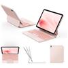 Earto Magic-Style Tastiera per iPad (A16) 11a generazione 2025/iPad 10a | Design galleggiante magnetico, tastiera retroilluminata in 7 colori, superficie antimacchia, tastiera spagnola con Ñ, rosa