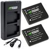 Wasabi Power Batteria (2 Pezzi) e Caricatore USB-C Doppio per Ricoh DB-110 e Ricoh GR III, GR IIIx, Theta X, WG-6, G900, KIT-FC-DB110