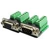 Twinkle Bay Connettore DB9 Breakout RS232 seriale 9 pin connettore Db9 terminale (maschio x 1 femmina x 1)