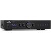 Auna Amplificatore Audio Stereo, Hifi, Impianto Casa, Controllo degli Alti, Subwoofer e Casse con Potenza 2 Canali, Telecomando, Ingresso AUX e Speakers