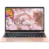 NOTODD PC Portatile Computer Portatile Win11 Notebook 14 Pollici 6GB 256GB SSD Expansion 1TB, Laptop Celeron N4020 fino a 2.8GHz, 5000mAh 5G WiFi BT4.2 Supporto Mouse Wireless & Protezione Tastiera-Oro