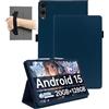 daunke Custodia magnetica per tablet TECLAST T65 13,4 pollici Android 16, daunke antiurto con slot per penna, impermeabile, antigraffio, supporto multi-angolo, con cinturino da polso, sottile e durevole