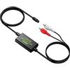 LiNKFOR Convertitore SPDIF a RCA 192kHz 24bit, DAC Ottico a RCA Built-in Amplificatore Audio Adattatore Audio L/R con Cavo RCA 1,1m per HDTV Blu Ray DVD Amplificatori TV Box