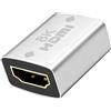 vgggrd Accoppiatore HDMI 8K, Adattatore HDMI Femmina a Femmina Supporto 8K/4K @ 60Hz UHD, Prolunga Cavo HDMI per Laptop, PC, Monitor, Roku TV(Argento)