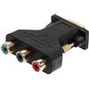 LVYXON Cavo adattatore da VGA a RCA da 15 pin maschio a 3 femmina, convertitore composito per PC, laptop, DVD, TV, proiettore, monitor, placcato oro