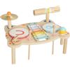 AIYAPLAY Strumenti Musicali per Bambini 1.5-6 Anni, Set di Strumenti a Percussione con Xilofono, 2 Tamburi, Color Legno | Aosom Italy