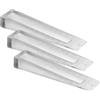 BURG-WÄCHTER Burg Wächter Cuneo per porta, fermaporta in plastica antiscivolo per pavimento, TKL 2010, trasparente opaco, 100 mm, TKL 2010 T (Confezione da 3)