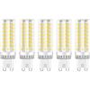 ZFQ Lampadine LED G9 10W, 95-LED SMD2835, 1000LM Equivalente 100W Alogena, Bianco Freddo 6500K, 220-240V, Non Dimmerabile, Risparmio energetico, Angolo Di Fascio Di 360 °, 5 Pezzi