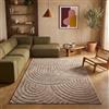 TAPISO Linea Tappeto Pelo Medio Onde Effetto Tortora 160 x 220 cm | 100% Polipropilene, altezza pelo 16 mm, tessuto