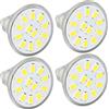 Generic Lampadina LED Dimmerabile MR11 Protezione per gli Occhi Ad Alte Prestazioni 3W per Luci da Binario Set da 4 Pezzi (Bianco caldo 2700K-3000K)
