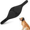 Adiwo Copriorecchie Cuffie Per Cani Antirumore Spesso e caldo,Grigio-Nero,M | Paraorecchie per Cani Antirumore, Cuffia calmante per cani con cappuccio con Nastro Autoadesivo Regolabile per temporali