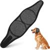 Adiwo Copriorecchie Cuffie Per Cani Antirumore Stile leggero,Grigio Scuro,M | Paraorecchie per Cani Antirumore, Cuffia calmante per cani con cappuccio con Nastro Autoadesivo Regolabile per temporali