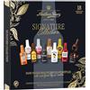 Anthon Berg Signature Collection - Cioccolatini al Liquore, Bottigliette di Cioccolato Fondente Ripiene di Liquori Premium (Cognac, Whisky, Rum, Vodka) - Confezione Regalo, 18 Pezzi, 281 g