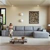 Muskel Divano angolare Cloud, 340 cm, a forma di L, 4 posti, destro, grigio | Design Cloud, forma a L, 4 posti e orientamento dritto con seduta profonda e morbida imbottitura