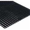 ETM® - Tappeto a graticcio in gomma, spessore 20 mm, con spazzola + tappeto anti-stanchezza, uso Pro, misure a scelta, nero
