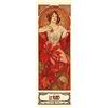 1art1 Alphonse Mucha Poster Le Pietre Preziose, Il Rubino 1900 Stampa d'Arte 158x53 cm